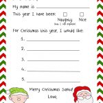 Stationary For Kids To Write Santa Free Stationery Templates Deco   Letter To Santa Template Free Printable
