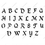 Stencil Letters Free Printable Stencil Letters Fonts  | Stencils   Free Printable Calligraphy Letter Stencils