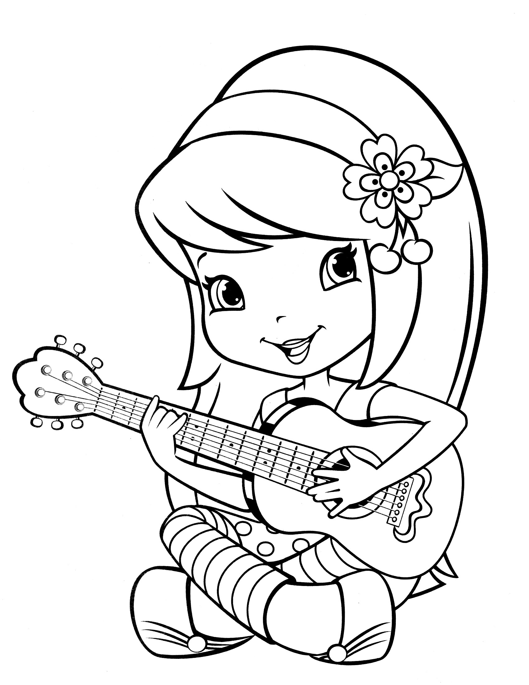 Strawberry Shortcake Coloring Pages Free Printable 5 #25833 - Strawberry Shortcake Coloring Pages Free Printable