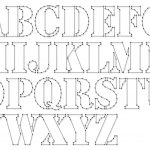 String Art Pattern Sheets Alphabet Stencil (Letter Height 10Cm   Free Printable Photo Letter Art