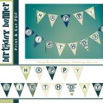 Stripes & Dots Birthday Banner Free Printable!   Or So She Says   Free Printable Birthday Banner