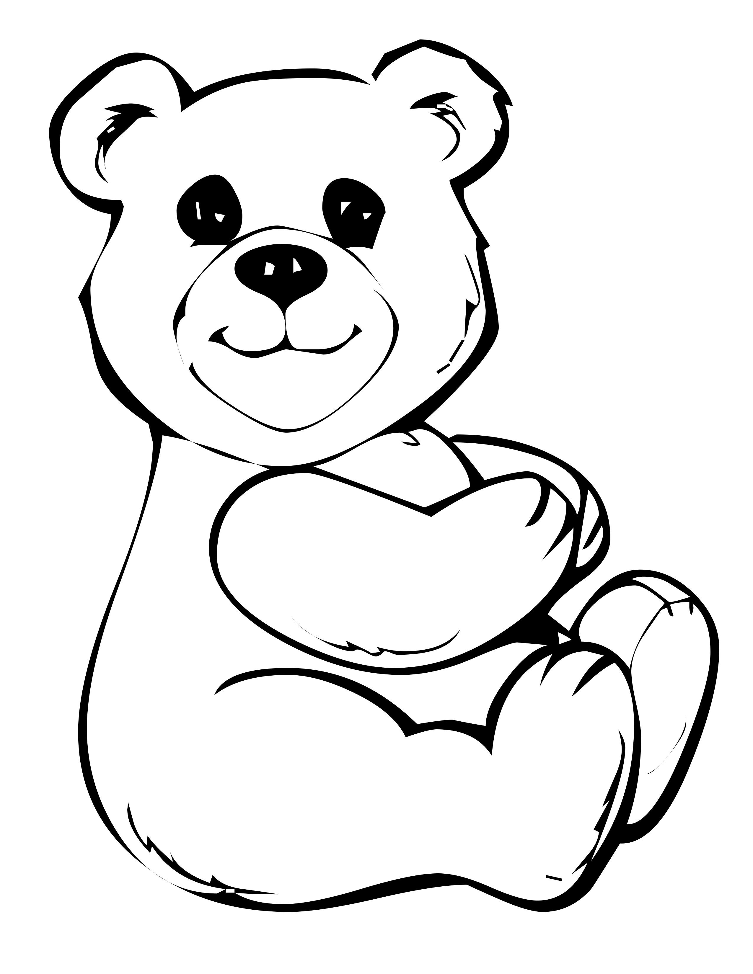 Study Free Printable Teddy Bear Coloring Pages For Kids | Kids - Teddy Bear Coloring Pages Free Printable