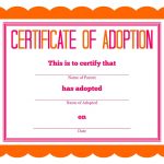 Stuffed Animal Adoption Party Detail Oriented Diva! | Party: Kids   Fake Adoption Certificate Free Printable