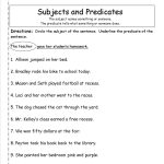 Subject Predicate Worksheets 2Nd Grade   Google Search | Kid Stuff   Free Printable Subject Predicate Worksheets 2Nd Grade