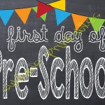 Sublime Printables: First Day Of School Printable   My First Day Of Kindergarten Free Printable