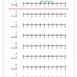 Subtraction Using Number Line | Maths Worksheets For Kindergarten   Free Printable Number Line Worksheets