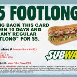 Subway Printable Coupons Aug 2018 : 17 Day Diet Freebies   Free Printable Subway Coupons 2017