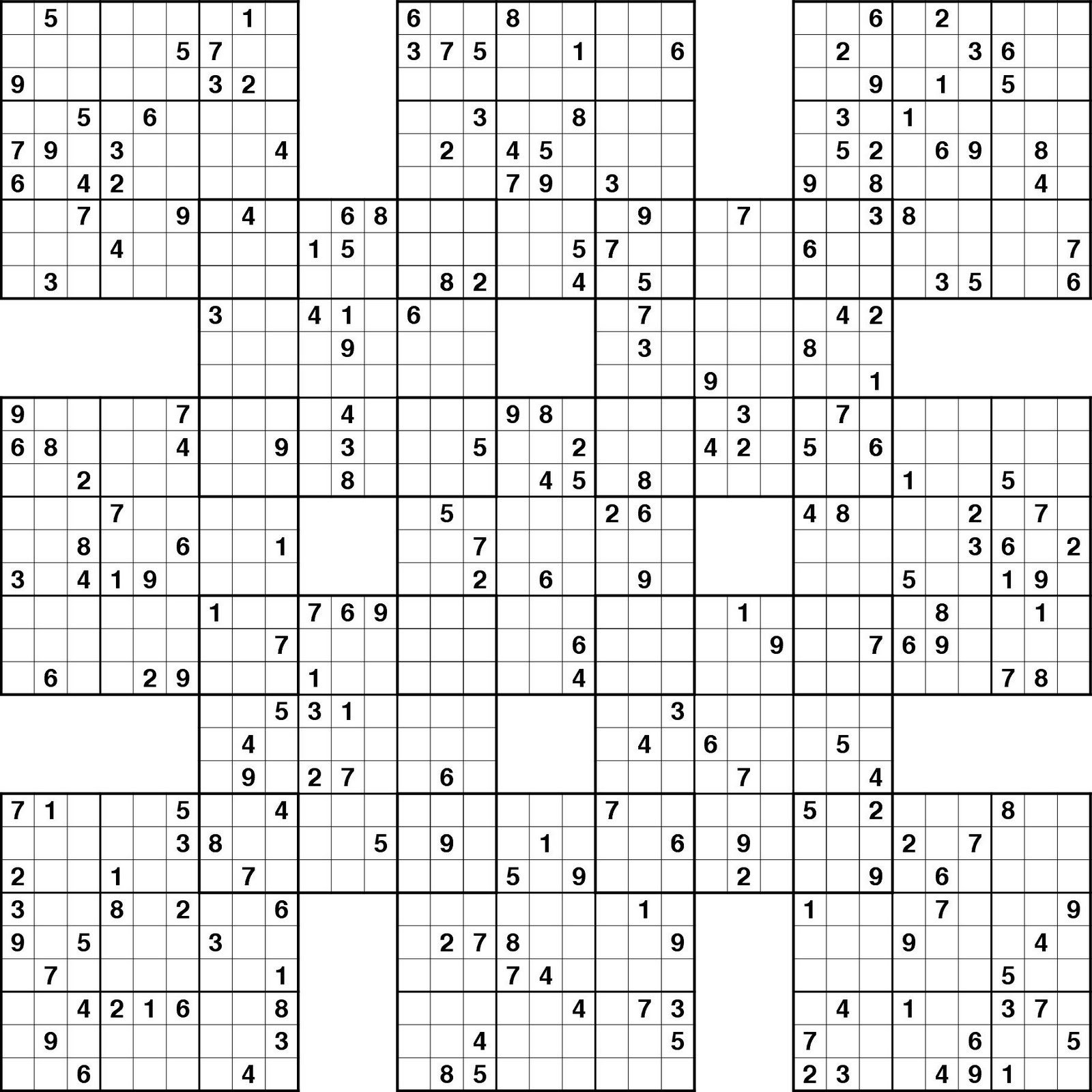 Sudoku High Fives Printable | Kiddo Shelter - Free Printable Samurai Sudoku