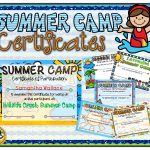 Summer Camp Certificate Template   Free Printable Camp Certificates