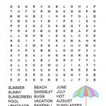 Summer Word Search Free Printable   Free Printable Summer Pictures