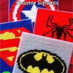 Super Hero Coaster Plastic Canvas Pattern. Maybe Make A Box Out Of   Printable Plastic Canvas Patterns Free Online