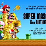 Super Mario Bros Birthday | Free Printable Birthday Invitation   Free Printable Super Mario Bros Invitations