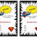 Superman Free Printable Birthday Party Invitations | Love It   Free Printable Superman Invitations