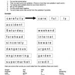 Syllables   Free Printable Open And Closed Syllable Worksheets
