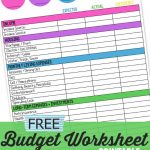 Take Charge Of Your Finances With This Free Family Budget Worksheet   Free Printable Family Budget