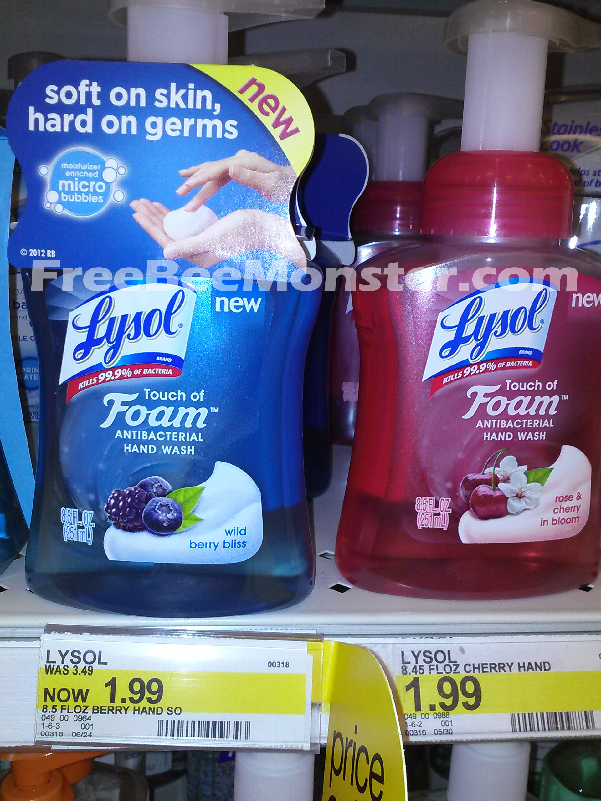 Target: Lysol Touch Of Foam Hand Soap Only $1.49 (Reg. $3.49 - Lysol Hands Free Soap Dispenser Printable Coupon