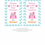 Teacher Appreciation Basket & Free Owl Printable Tag   Thesuburbanmom   Free Printable Tags For Teacher Appreciation