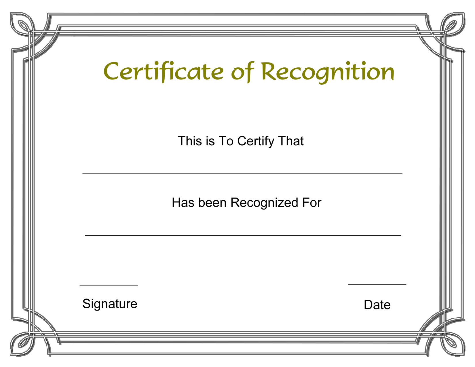 Template Free Award Certificate Templates And Employee Recognition - Free Printable Certificates And Awards
