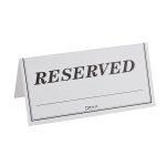 Tent Signs For Tables | Hgvi.tk   Free Printable Reserved Table Signs