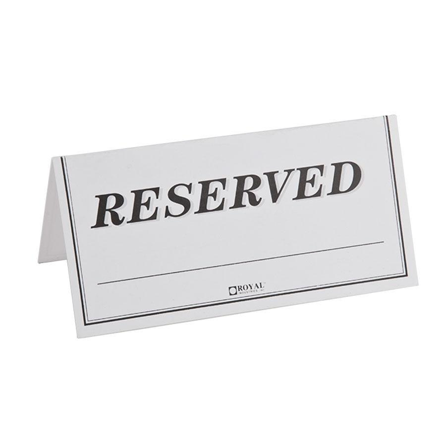 Free Printable Reserved Table Signs Free Printable