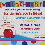 Th Birthday Party Invitations Lovely Best Free Printable Bowling   Free Printable Bowling Birthday Party Invitations