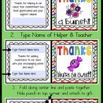 Thank You Cards For Volunteers Freebie (Editable/customizable   Free Printable Volunteer Thank You Cards