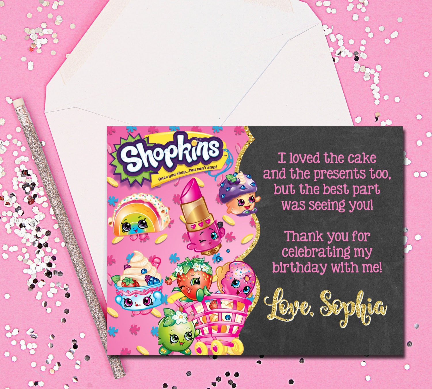 Thank You Cards Shopkins Thank You Cards Shopkins Thank You | Etsy - Free Printable Shopkins Thank You Cards