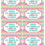 Thank You For Coming Free Printable Tags | Free Printable   Free Printable Thank You Tags For Birthdays
