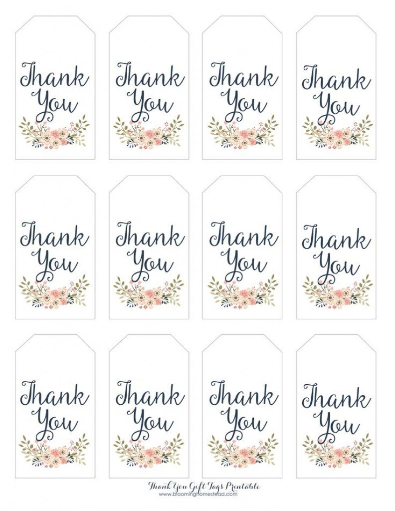 Thank You For Coming Free Printable Tags | Free Printable - Free Printable Thank You Tags Template