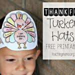 Thankful Turkey Hats   Free Printable Thanksgiving Hats