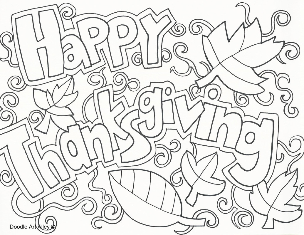 Thanksgiving Coloring Pages - Doodle Art Alley - Free Printable Thanksgiving Coloring Pages