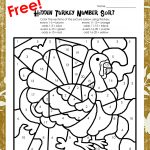 Thanksgiving Colornumber (Odd/evens Sort) | Squarehead Teachers   Math Worksheets Thanksgiving Free Printable