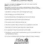 Thanksgiving Common Vs. Proper Nouns Worksheet | Squarehead Teachers   Free Printable Thanksgiving Worksheets For Middle School