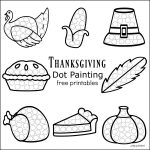 Thanksgiving Dot Painting {Free Printables}   The Resourceful Mama   Free Printable Thanksgiving Activities