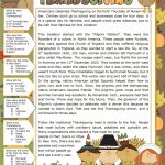 Thanksgiving   Reading Comprehension | Teaching Material   Free Printable Thanksgiving Worksheets For Middle School