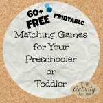 The Activity Mom   Free Printable Matching Games   Free Printable Matching Cards