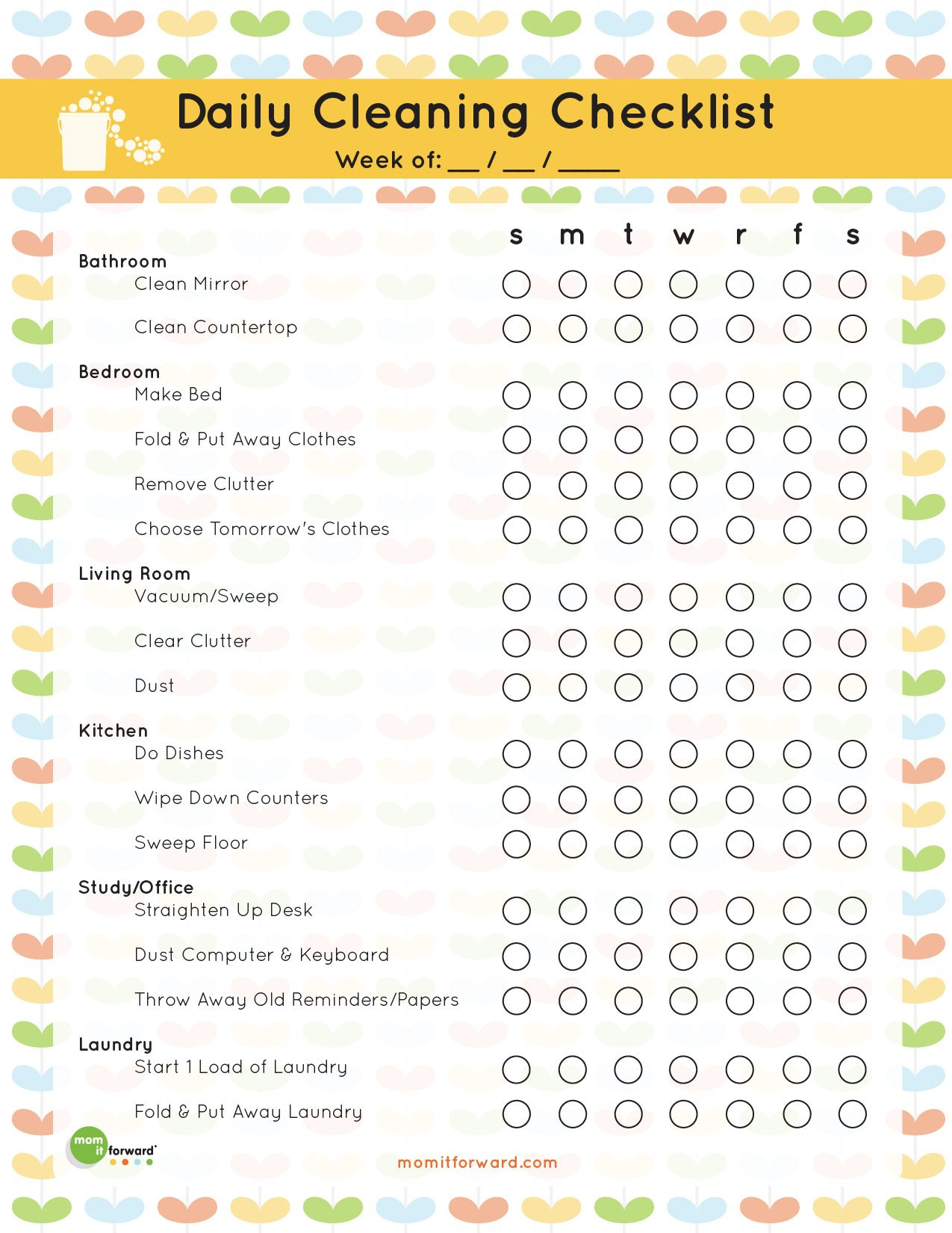 The Best Free Printable Cleaning Checklists | Informative | Pinterest - Free Printable Cleaning Schedule