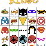 The Best Free Printable Superhero Bingo Game | Super Héros   Free Printable Superhero Pictures