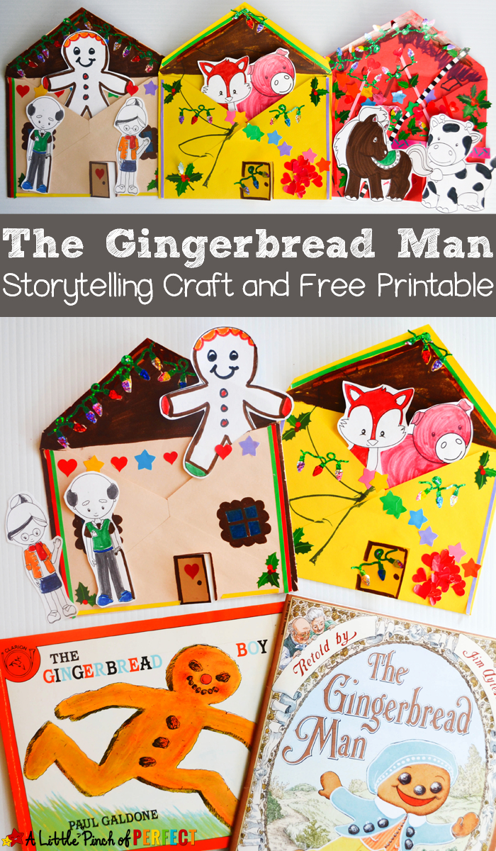 The Gingerbread Man Storytelling Craft And Free Printable - | Kids - Free Printable Gingerbread Man Activities