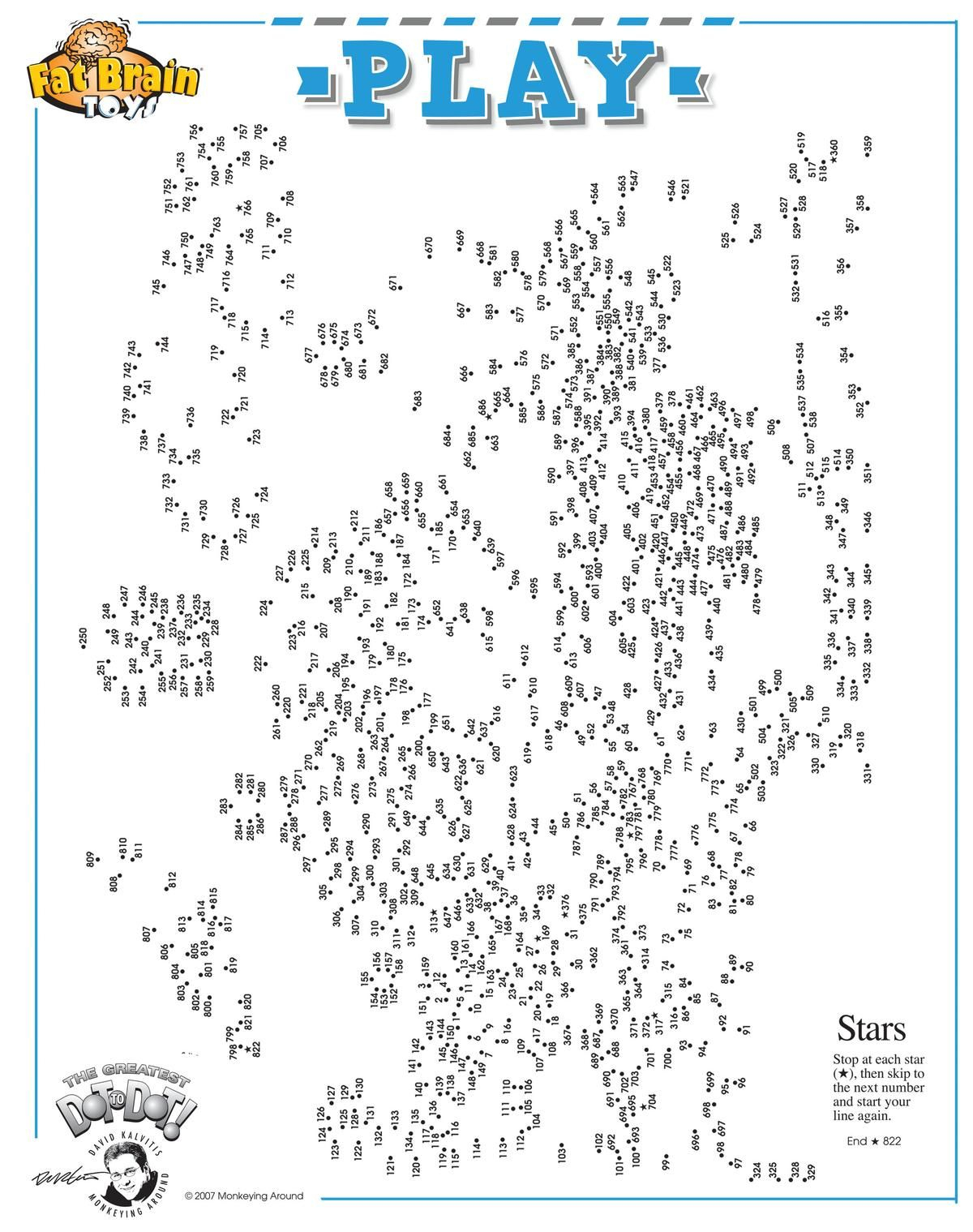 Printable Dot To Dot For Adults Over 100 Dots