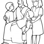 The Little Children And Jesus Coloring Page | Free Printable   Free Printable Jesus Coloring Pages