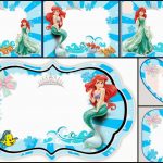 The Little Mermaid Free Printable Invitations, Cards Or Photo Frames   Free Little Mermaid Printable Invitations