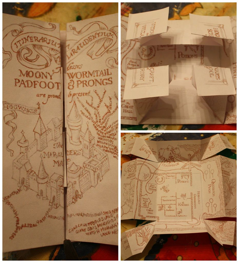 The Marauders Map | Potterlove | Harry Potter Marauders Map, Harry - Free Printable Marauders Map