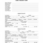 The Order Of Adoption Family Request Form Is A Free Printable With   Free Printable Adoption Papers
