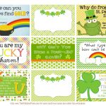 The Polka Dot Posie: Printable St. Patrick's Day Lunch Box Notes   Free Printable St Patrick's Day Card