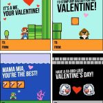 These Super Mario Valentines Printables Are Guarenteed To Be The   Free Printable School Valentines Cards