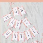 This Free Printable "123 Days Until Mrs" Banner Is So Cute   Free Printable Wedding Countdown