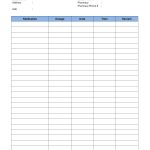 This Is A Medication Log Template That You Can Use To Record Day To   Free Printable Medication List Template