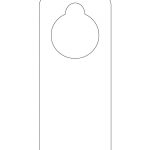 This Printable Doorknob Hanger Template Can Be Decorated However You   Free Printable Door Knob Hanger Template