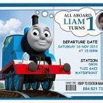 Thomas Birthday Invites 9 Train Birthday Invitations For Kid Free   Thomas Invitations Printable Free